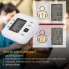 Arm Blood Pressure Monitor with Adjustable Cuff (8.7in-12.6in) Irregular Heartbeat Detector Voice Broadcast 2Users 99 Memories LCD Display CE FDA Appr