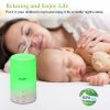 Mini Cool Mist Humidifier Ultrasonic Aroma Essential Oil Diffuser w/7 Color LED Lights 4 Timer Settings for Office Home Room Vehicle Study Yoga Spa