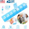 Weekly Pill Organizer 7 Day Pill Planner BPA Free Pill Box Case with 7 Compartments for Vitamins Medication Supplements