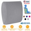 Lumbar Support Pillow Memory Foam Back Cushion with 3D Mesh Cover for Car Office Chair