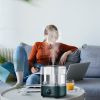 5L/1.32Gal Ultrasonic Air Humidifier Electric Mist Humidifier with Temperature Humidity Sensor Timer Setting UV Light Adjustable Mist Level Quiet Esse